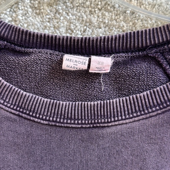 Melrose & Market purple zipper crewneck sweatshirt. XS - Picture 6 of 12